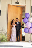 Mermaid Sweetheart Lilac Sequin Slit Long Evening Dress Prom Dresses SD2076