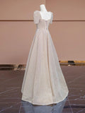 Ball Gown Strapless Short Sleeves Long Wedding Dresses SD2125