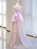 A-line Sweetheart Lilac Long Prom Dress Evening Dress Formal Dress SD2129