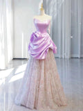 A-line Sweetheart Lilac Long Prom Dress Evening Dress Formal Dress SD2129
