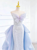 Mermaid Sweetheart Sequin Long Prom Dress Evening Dress Formal Dress SD2131