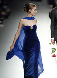 Mermaid Sweetheart Royal Blue Long Prom Dress Evening Dress Formal Dress SD2151
