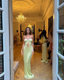Mermaid Sweetheart Long Yellow Prom Dress Evening Dress Formal Dress SD2165