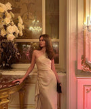 Mermaid One Shoulder Champagne Long Prom Dress Evening Dress Formal Dress SD2188