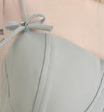 Ball Gown Straps Satin Blue Short Birthday Outfits 16th Birthday Dresses SD221