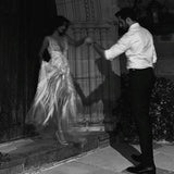 A line V Neckline Sequin White Long Prom Dresses Long Party Dress SD2245