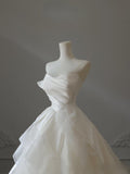 Ball Gown Sweetheart Tulle White Wedding Dresses Brides Dress SD2351