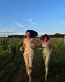 Mermaid Strapless Neckline Long Party Dress Satin Yellow Prom Dresses SD2424