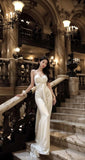 Mermaid Straps Neckline Long Party Dress Satin Prom Dresses SD2433