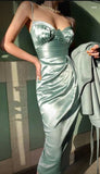 Mermaid Spaghetti Straps Long Party Dress Prom Dresses SD2442