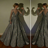 Ball Gown Spaghetti Straps Sequin Long Party Dress Prom Dresses SD2451