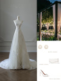 A Line Sweetheart Lace Tulle White Wedding Dresses Brides Dress SD2472