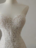 Mermaid Sweetheart Lace White Wedding Dresses Brides Dress SD2477