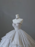 Ball Gown Sweetheart Tulle Long Wedding Dresses Bridal Dress SD2481