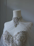 Ball Gown Sweetheart Neckline Sequin Long Sleeves Wedding Dress Bridal Dresses SD2488