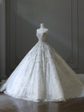 Ball Gown Sweetheart Sequin Ivory Long Wedding Dress Bridal Dresses SD2491