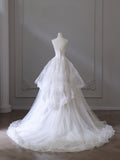 Ball Gown Jewel Neckline Sequin Sleeveless Wedding Dress Bridal Dresses SD2501