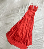 Mermaid Spaghetti Straps Backless Long Party Dresses Prom Dresses SD2710