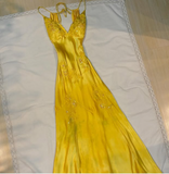 Mermaid Spaghetti Straps Backless Long Party Dresses Prom Dresses SD2714