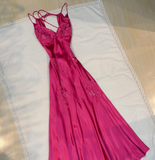 Mermaid Spaghetti Straps Backless Long Party Dresses Prom Dresses SD2714