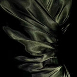 Mermaid Spaghetti Straps Satin Green Long Evening Dress Prom Dresses SD2754