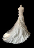 Mermaid Halter Satin Ivory Long Wedding Dress Bridal Dresses SD2758