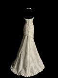 Mermaid Sweetheart Taffeta Ivory Long Wedding Dress Bridal Dresses SD2760