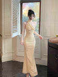 Mermaid Straps Long Evening Dress Prom Dresses SD2805