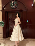 A Line Spaghetti Straps Neckline Satin Evening Dress Lace Prom Dresses SD2839