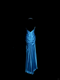Mermaid Halter Neck Royal Blue Satin Backless Prom Gown Fairy Prom Dresses SD2907