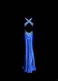 Mermaid Sweetheart Neckline Royal Blue Satin Backless Prom Gown Fairy Prom Dresses SD2913