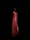 Mermaid Spaghetti Straps Satin Burgundy Prom Gown Fairy Prom Dresses SD2923
