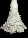 Mermaid Sweetheart Taffeta Ivory Long Wedding Dress Bridal Dresses SD2930