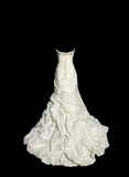 Mermaid Sweetheart Taffeta Ivory Long Wedding Dress Bridal Dresses SD2930