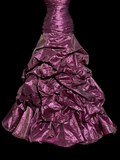 Mermaid Sweetheart Neckline Taffeta Prom Dress Ruffle Long Party Dress SD2941