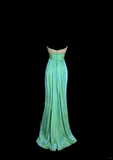 Mermaid Sweetheart Green Long Prom Gown Fairy Prom Dresses SD2944