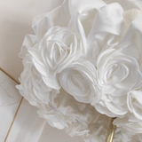 Ball Gown Sweetheart White Satin Vacation Dresses Short Birthday Outfits SD329