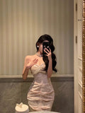 Sheath Sweetheart Sequin Lace Long Prom Dresses Evening Dress SD419