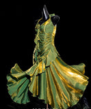 Mermaid Spaghetti Straps Green Long Length Prom Dresses Birthday Outfits SD481