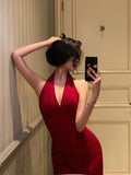 Sheath V Neckline Red Knee Length Prom Dresses Birthday Outfits SD590