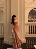 Mermaid Spaghetti Straps Sleeveless Date Night Dress Prom Dresses Birthday Outfits SD638