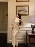 Sheath Jewel Neckline White Pleated Prom Dresses Birthday Outfit SD779