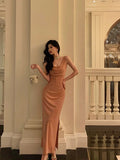 Sheath Jewel Pink Pleated Prom Dresses Birthday Outfits Evening Gown SD790