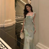 A Line Straps Mint Green Date Night Dress Prom Dresses With Ruffles Party Dress Birthday Outfits SD810