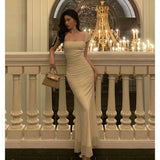 Sheath Square Neckline Ivory Date Night Dress Prom Dresses Party Dress Birthday Outfits SD826