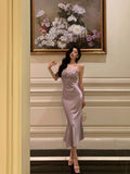 Mermaid Spaghetti Straps Lilac Date Night Dress Prom Dresses Birthday Outfit SD833