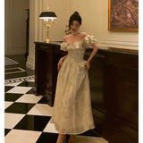 A Line Off The Shoulder Short Sleeves Floral Prom Dresses Birthday Outfits Evening Gown SD952