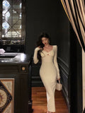 Sheath Strapless White Long Sleeves Prom Dresses Birthday Outfits Evening Gown SD960