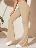 Size High-Waist Flare Active Pants Plus Size DJPT