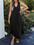 Size V-Neck Midi Tank Dress DJPT
